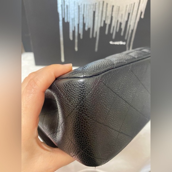 CHANEL CLASSIC JUMBO DOUBLE FLAP BLACK CAVIAR GHW - Picture 5 of 14